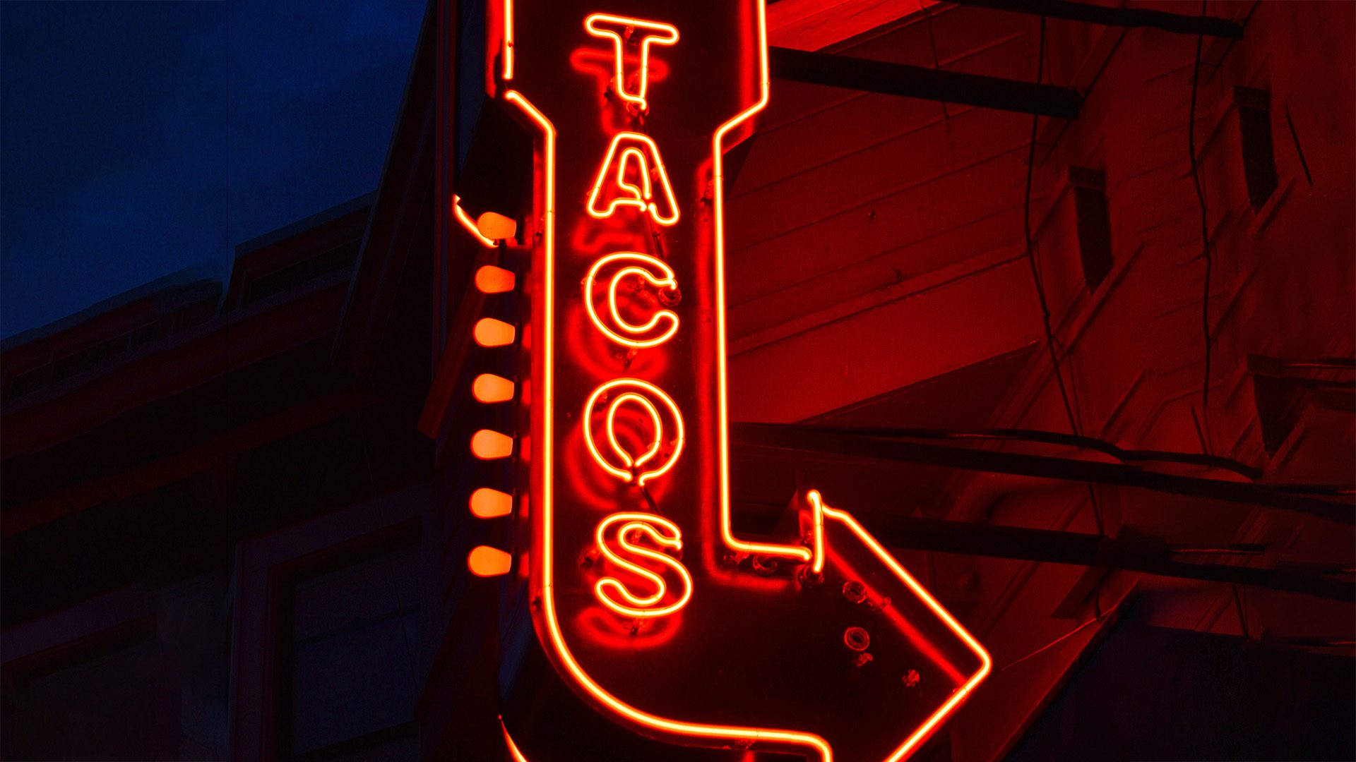 Neon Electric Sign for Taco Shop in Lansing